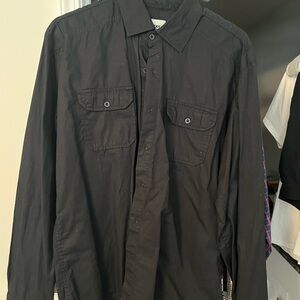 Paper Denim & Cloth Men's Black Shirt Jacket